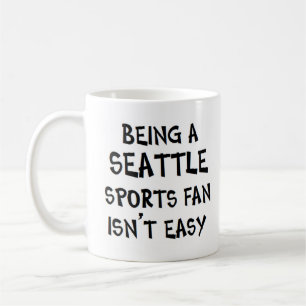 Taza De Café aficionado de deportes de Seattle, siendo