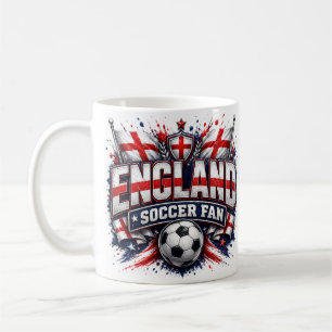 Taza De Café AFICIONADO DE FÚTBOL DE INGLATERRA Aficionado de f
