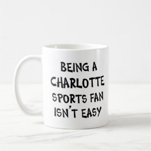 Taza De Café aficionado de los deportes de charlotte, siendo