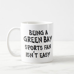 Taza De Café aficionado de los deportes de green bay, siendo
