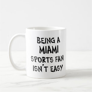 Taza De Café aficionado de los deportes de miami, siendo