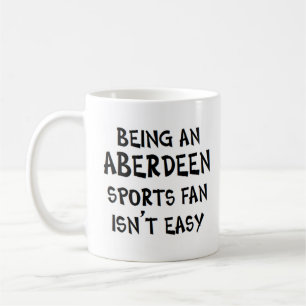 Taza De Café aficionado del deporte de Aberdeen, siendo