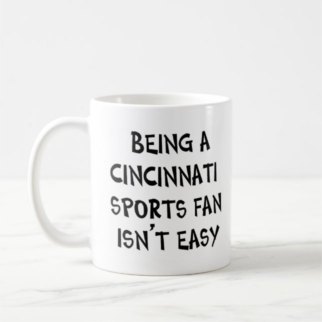 Taza De Café aficionado del deporte de Cincinnati, siendo (Izquierda)