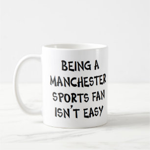 Taza De Café aficionado del deporte de Mánchester, siendo