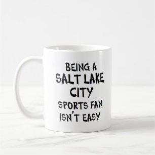 Taza De Café aficionado del deporte de salt lake city, siendo