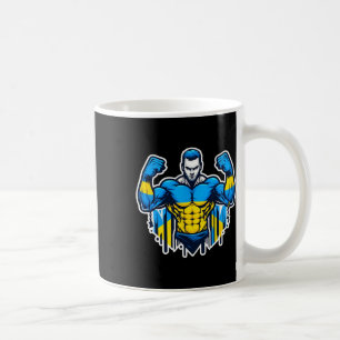 Taza De Café Aficionado ganador ucraniano bandera de Ucrania ho
