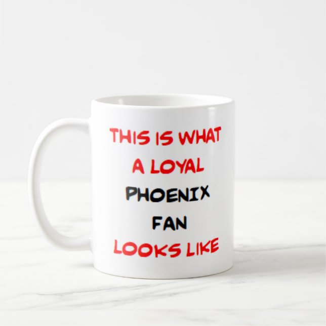 Taza De Café aficionado leal de los Phoenix (Izquierda)