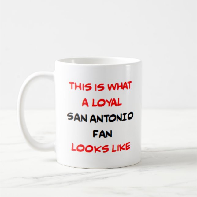 Taza De Café aficionado leal de San Antonio (Izquierda)