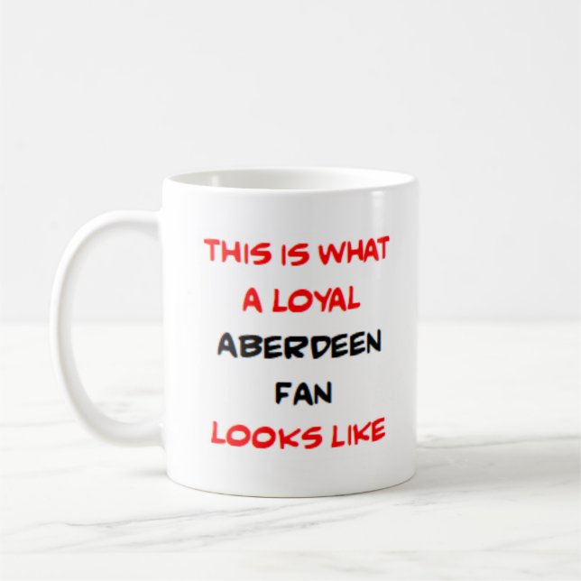 Taza De Café aficionado leal del Aberdeen (Izquierda)
