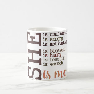Taza De Café Afirmación de la mujer inspiradora