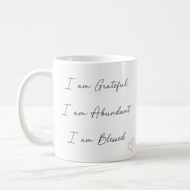 Taza De Café Afirmación positiva Coffee Mug (Izquierda)