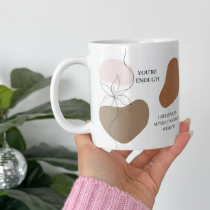 Taza De Café Afirmación positiva de recordatorios diarios 