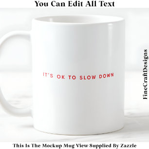 Taza De Café Afirmación positiva y presupuesto de Vida conscien