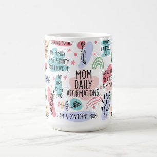 Taza De Café Afirmaciones diarias de mamá inspiradora