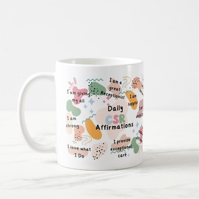 Taza De Café Afirmaciones diarias del representante del servici (Izquierda)