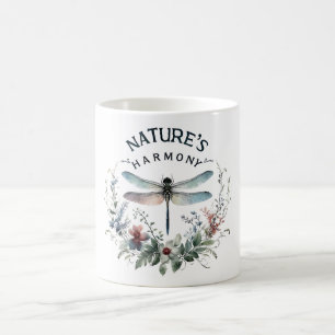 Taza De Café Afirmaciones positivas de la libélula
