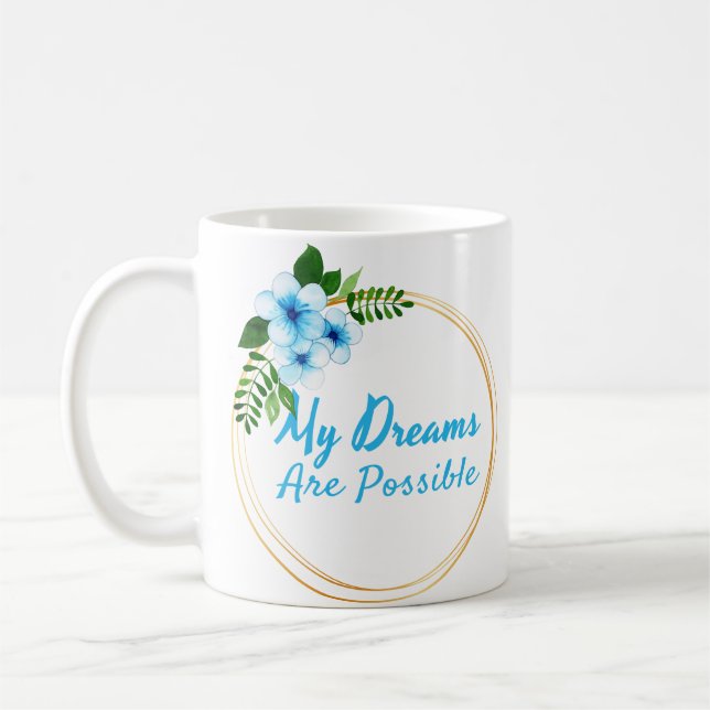 Taza De Café afirmaciones positivas para la aceptación de la vi (Izquierda)