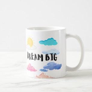 Taza De Café Afirmaciones positivas   Sueño grande   Mug person