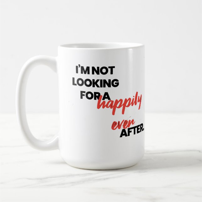 Taza De Café Afortunadamente después de vs. oscuro y peligroso (Izquierda)