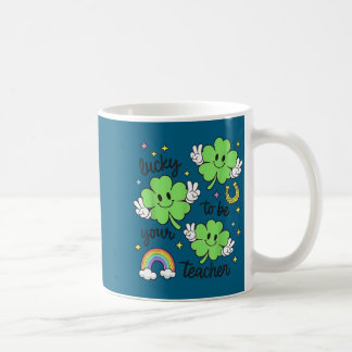 Taza De Café Afortunado de ser tu maestro día de San Patricio m