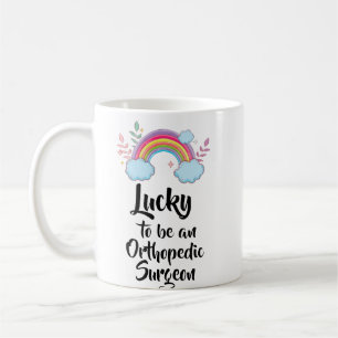 Taza De Café Afortunado De Ser Un Cirujano Ortopédico