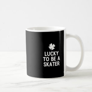 Taza De Café Afortunado de ser un patinador día de San Patricio