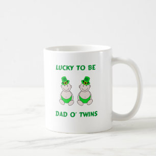 Taza De Café Afortunado para ser gemelos de O del papá