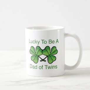 Taza De Café Afortunado para ser papá gemelo