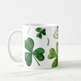 Taza De Café "¡Afortunados Sips con St. Patrick's Shamrock!"