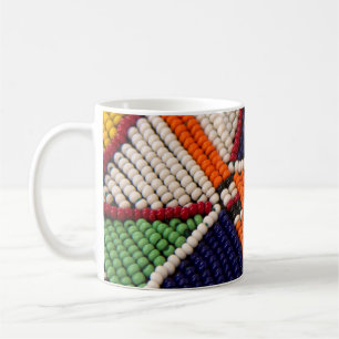 Taza De Café África, Kenia. Cuentas tribales masai