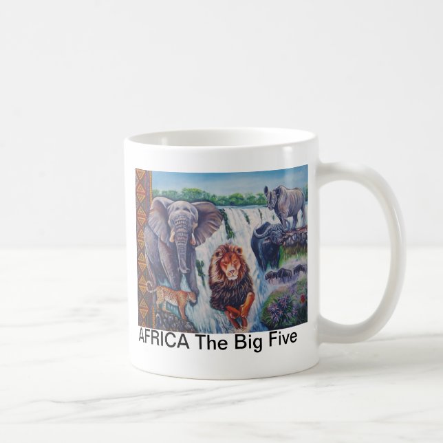 Taza De Café ÁFRICA los cinco grandes (Derecha)