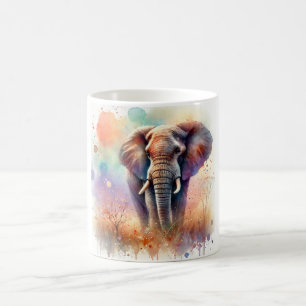 Taza De Café African Savanna Elephant 300724AREF132 - Watercolo