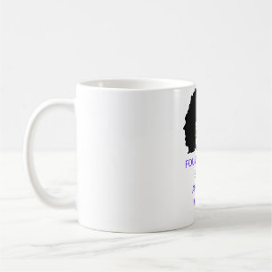 Taza De Café Afro de la mujer norteamericana negra fundacional