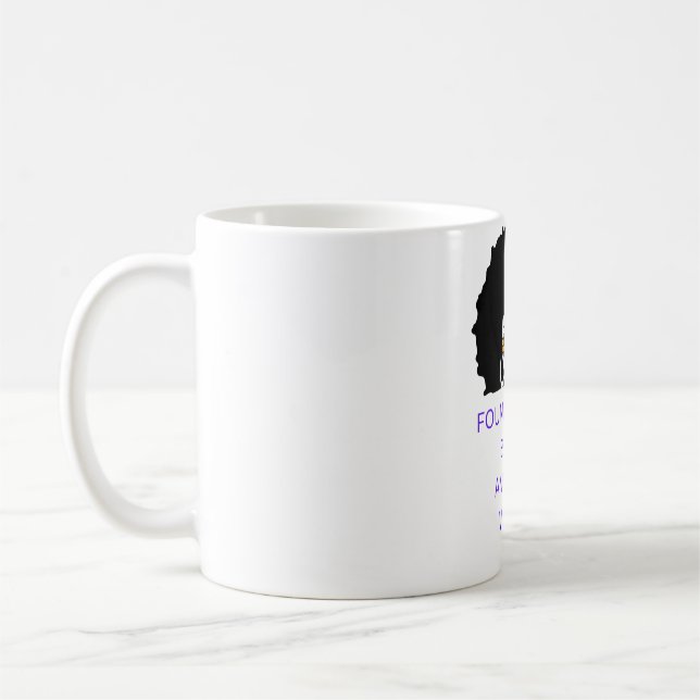 Taza De Café Afro de la mujer norteamericana negra fundacional (Izquierda)