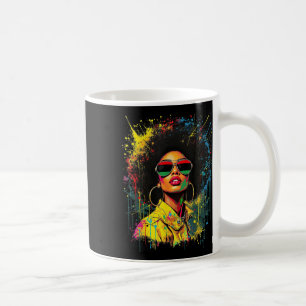 Taza De Café Afro Melanin Afroamericano, 19 de junio