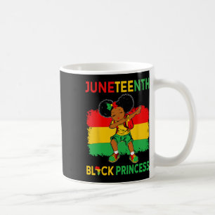 Taza De Café Afro Melanin Chica de Dabbing Princesa Negra Junet