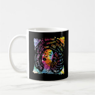 Taza De Café Afro Melanin, mujer negra, orgullo: Mes de la hist