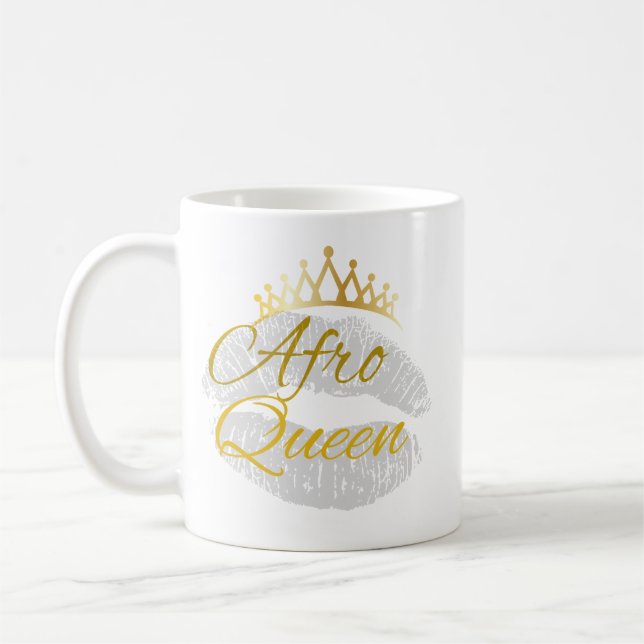 Taza De Café Afro Queen Mug (Izquierda)
