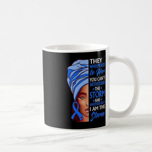 Taza De Café Afro: Soy la tormenta, conciencia de Ataxia (Derecha)