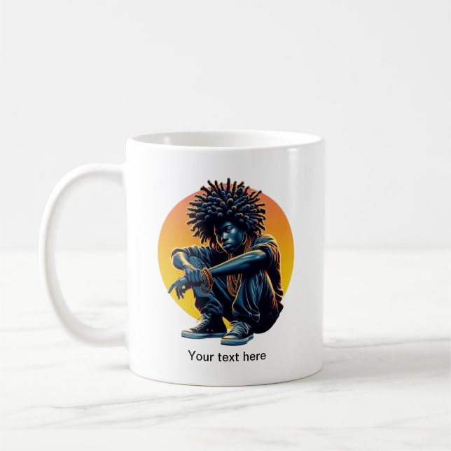 Taza De Café Afro Urban Art Mug - Guay Dreadlock Streetwear Sty (Izquierda)