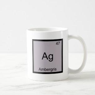 Taza De Café Ag - Ambergris Camiseta divertida símbolo elemento