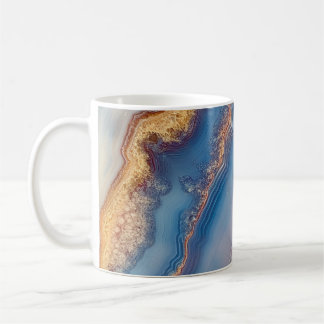 Taza De Café Agante de encaje azul