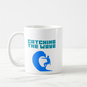 Taza De Café Agarrando la ola - Surfing Coffee Mug