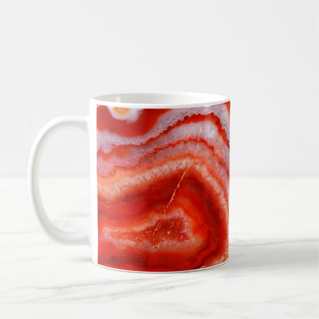 Taza De Café Ágata de naranja sangrienta. (Izquierda)