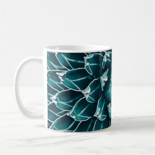 Taza De Café agave cactus, fondo de naturaleza abstracta, top v