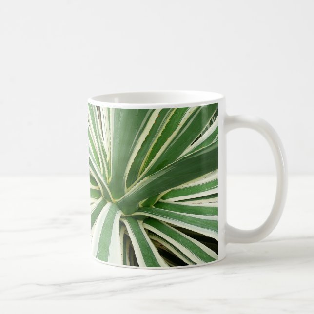 Taza De Café Agave Plant Green y White Strike (Derecha)
