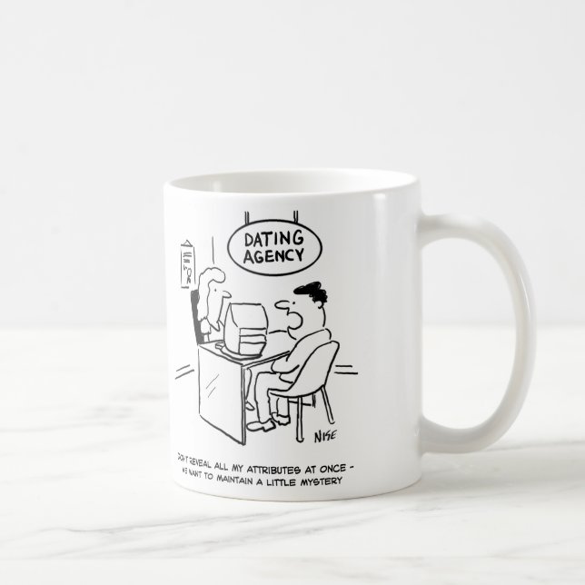 Taza De Café Agencia de citas - no revele todos mis atributos e (Derecha)