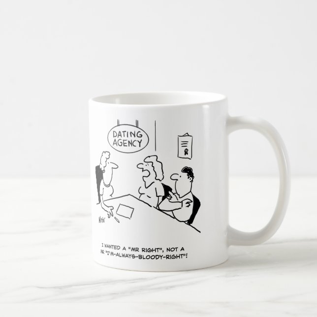 Taza De Café Agencia de citas - Sr. Right (Derecha)