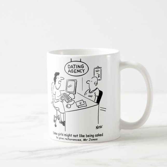 Taza De Café Agencia de fechas - El hombre espera referencias (Derecha)