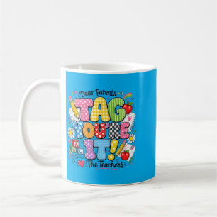 Taza De Café Agencia Gubernamental Padres Etiquetan Amor Último